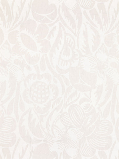 SCALAMANDRE  DECO FLOWER FABRIC PEARL GREY   - SC 000227131 NEW SKU # SC271310002