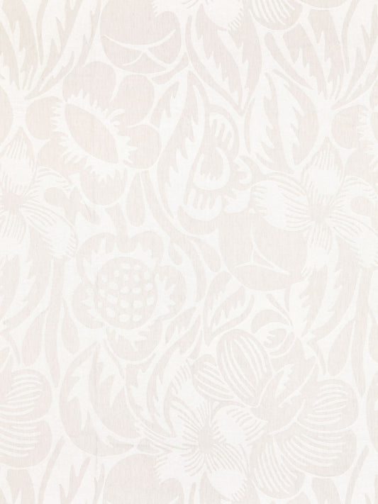 SCALAMANDRE  DECO FLOWER FABRIC PEARL GREY   - SC 000227131