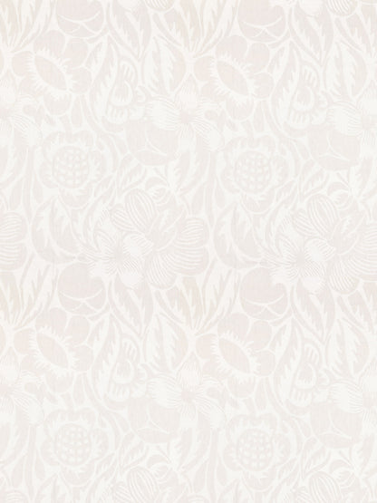 SCALAMANDRE  DECO FLOWER FABRIC PEARL GREY   - SC 000227131 NEW SKU # SC271310002
