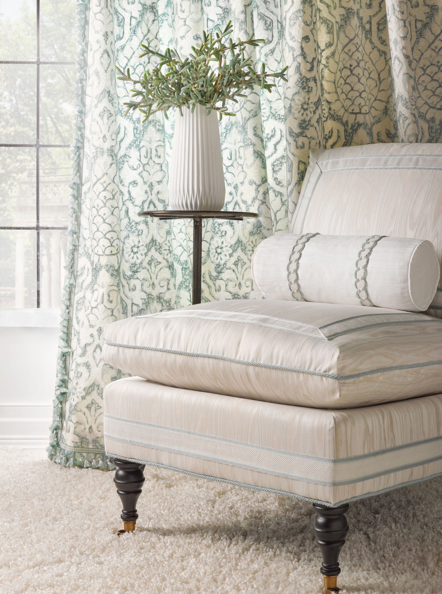 SCALAMANDRE  FAUX BOIS WEAVE FABRIC SAND   - SC 000227142 NEW SKU # SC271420002