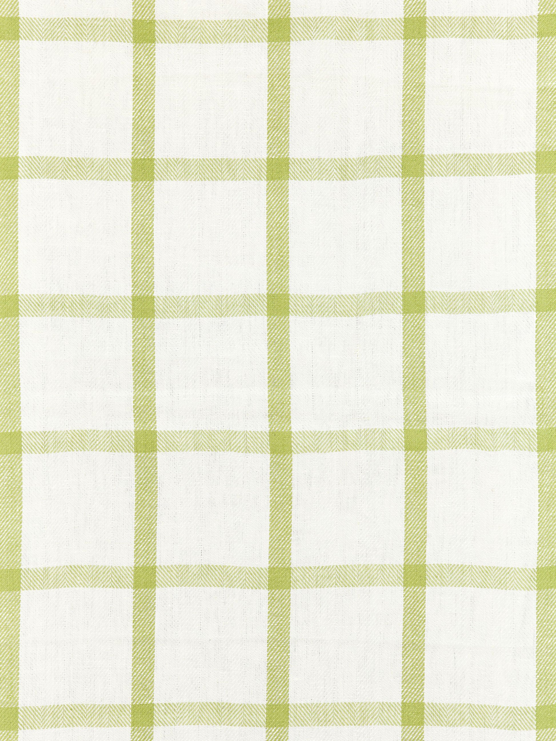 SCALAMANDRE  WILTON LINEN CHECK FABRIC GREEN TEA   - SC 000227152