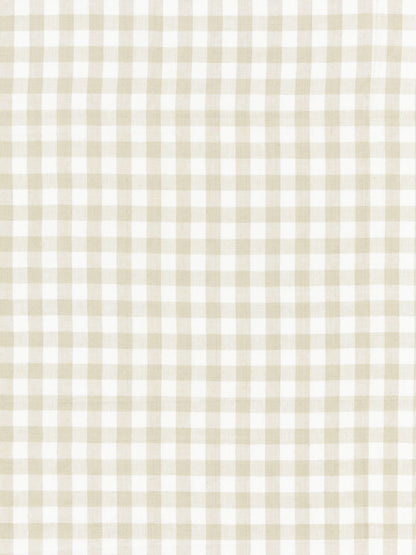 SCALAMANDRE  SWEDISH LINEN CHECK FABRIC FLAX   - SC 000227166 NEW SKU # SC271660002