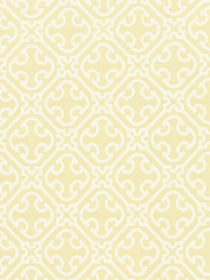 SCALAMANDRE  AILIN LATTICE WEAVE FABRIC CANARY   - SC 000227214 NEW SKU # SC272140002
