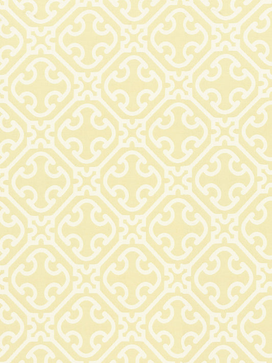 SCALAMANDRE  AILIN LATTICE WEAVE FABRIC CANARY   - SC 000227214