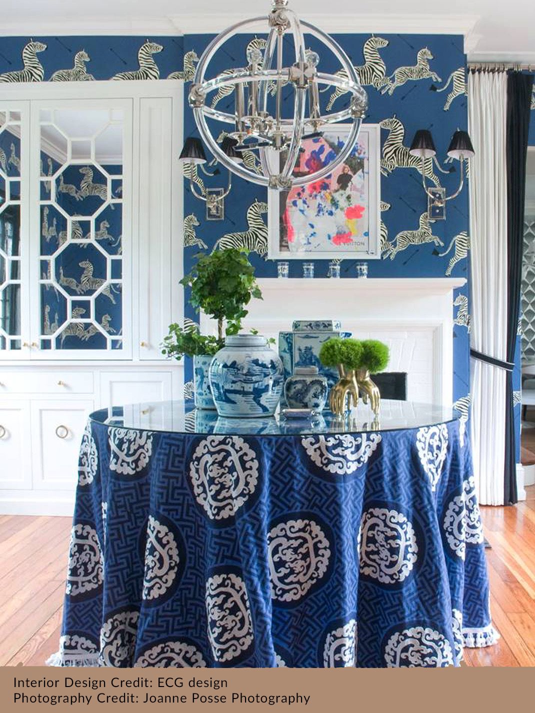 SCALAMANDRE  DRAGON'S FRET EMBROIDERY FABRIC MIDNIGHT   - SC 000227215 NEW SKU # SC272150002