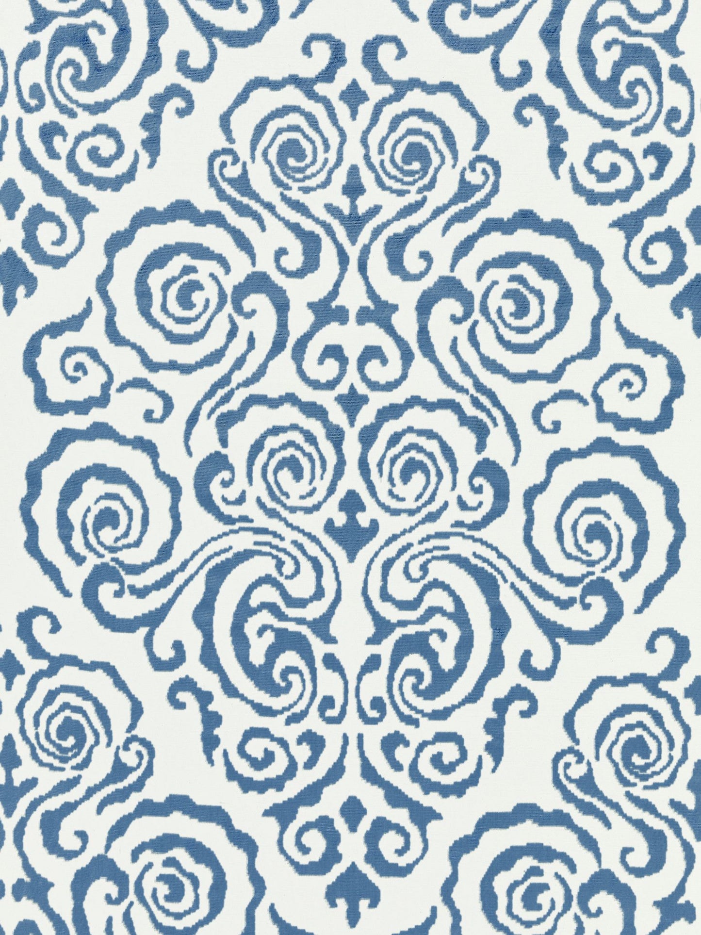 SCALAMANDRE  CIRRUS VELVET DAMASK FABRIC MORNING GLORY   - SC 000227219