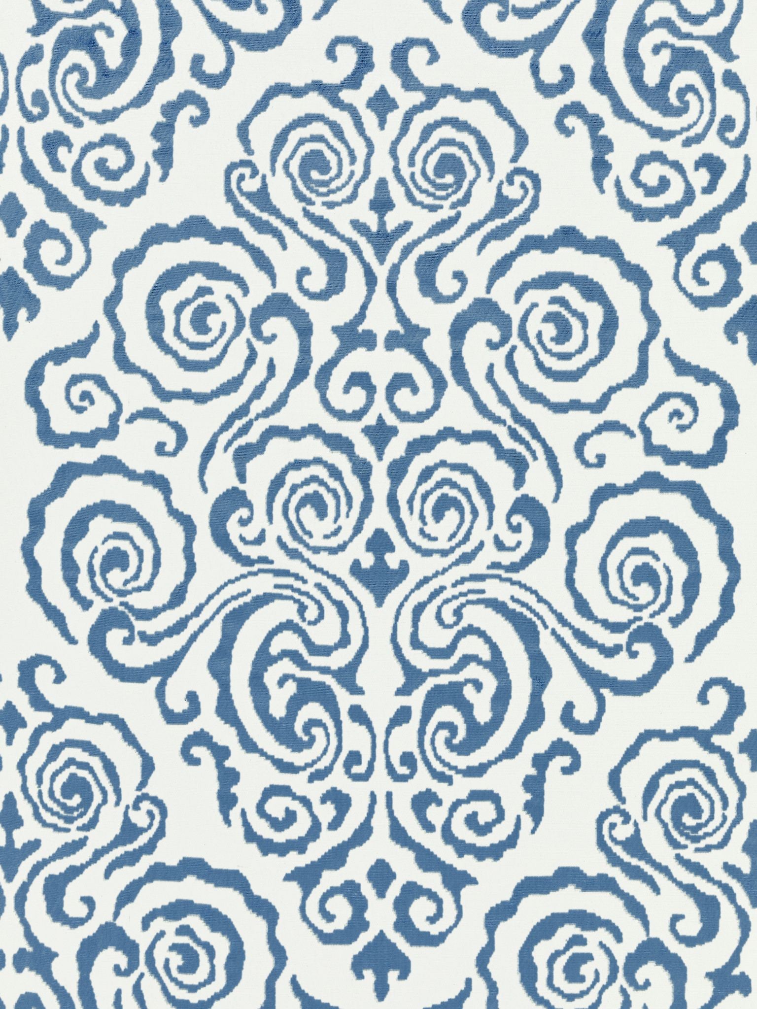 SCALAMANDRE  CIRRUS VELVET DAMASK FABRIC MORNING GLORY   - SC 000227219