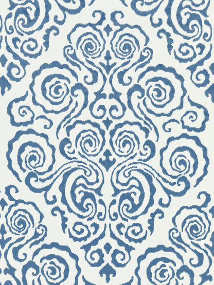 SCALAMANDRE  CIRRUS VELVET DAMASK FABRIC MORNING GLORY   - SC 000227219 NEW SKU # SC272190002