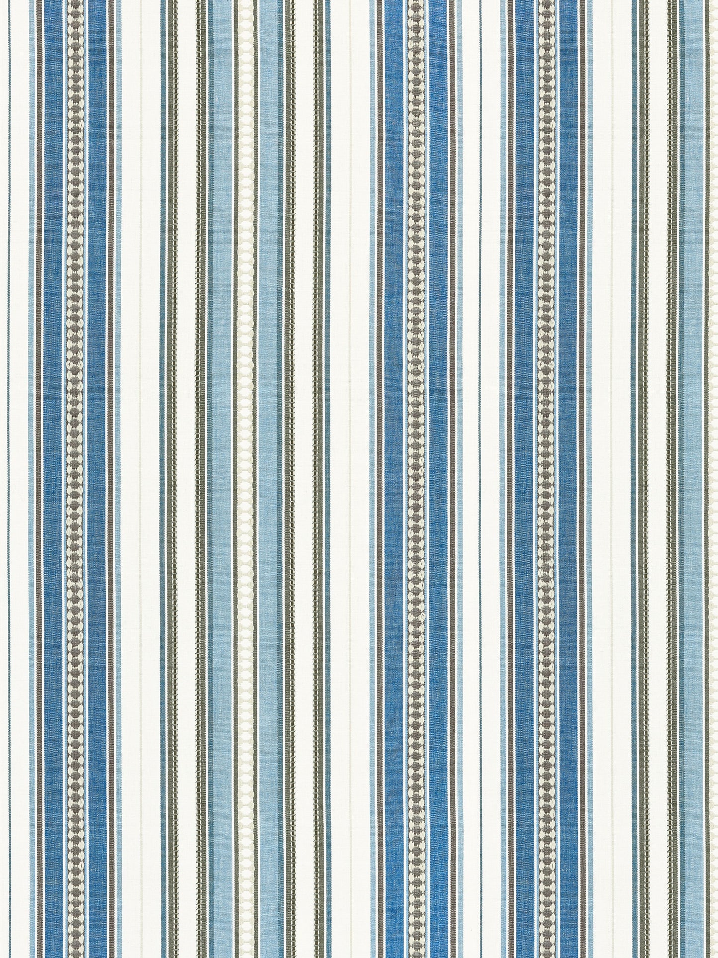 SCALAMANDRE  NILE STRIPE FABRIC BLUE JAY   - SC 000227253