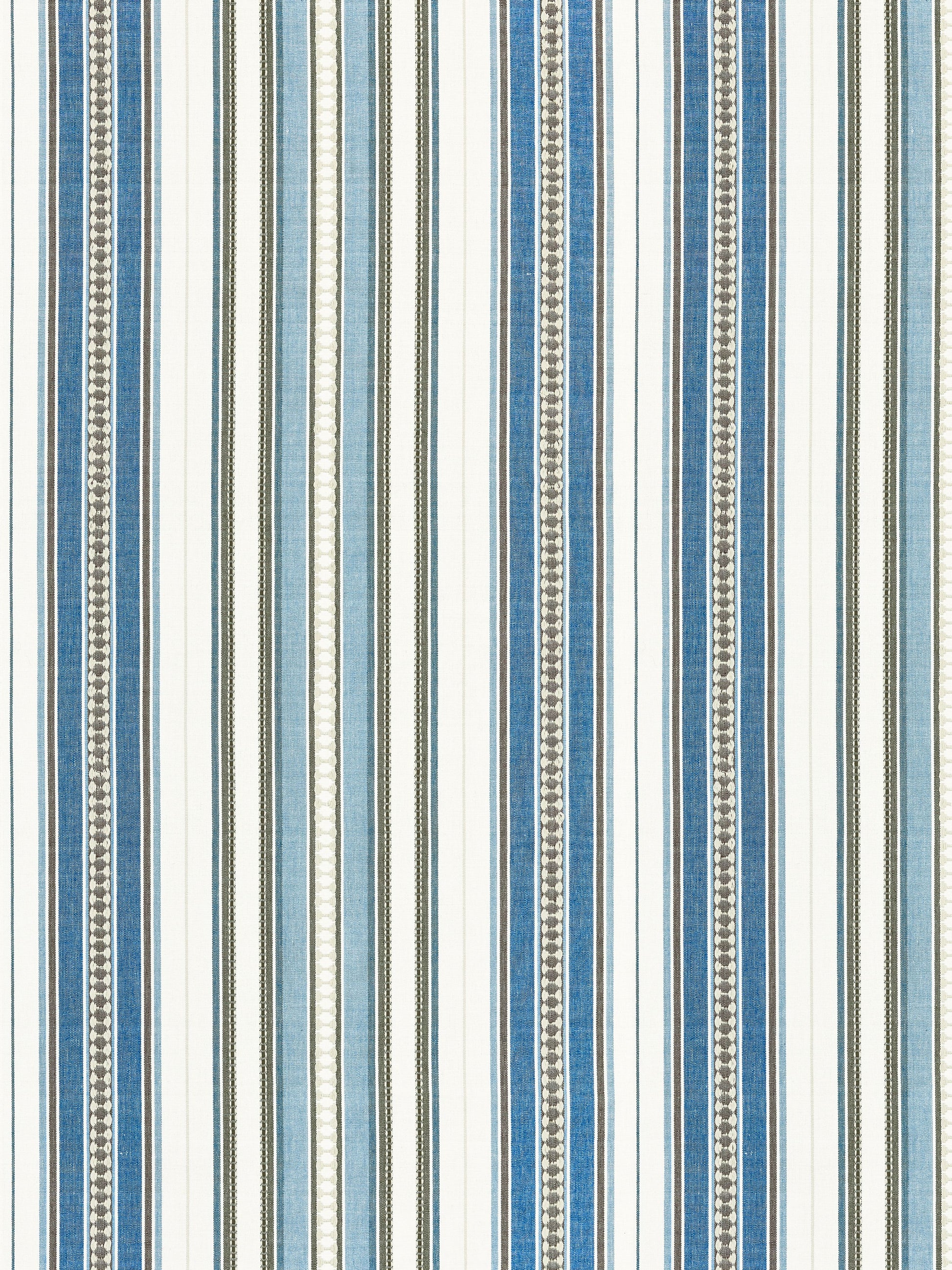 SCALAMANDRE  NILE STRIPE FABRIC BLUE JAY   - SC 000227253