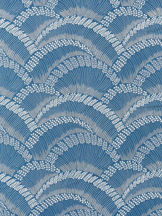 SCALAMANDRE  LOVEGRASS EMBROIDERY FABRIC MARLIN   - SC 000227256