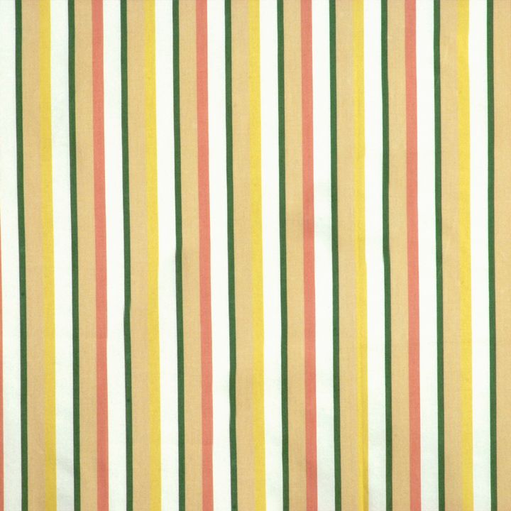 SCALAMANDRE OUTLET  FABRIC TESS STRIPE  FABRIC TAN MULTI   - SC 000236327