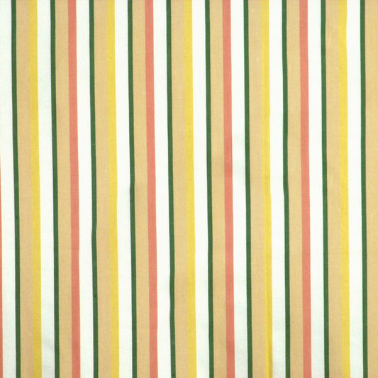 SCALAMANDRE OUTLET  FABRIC TESS STRIPE  FABRIC TAN MULTI   - SC 000236327