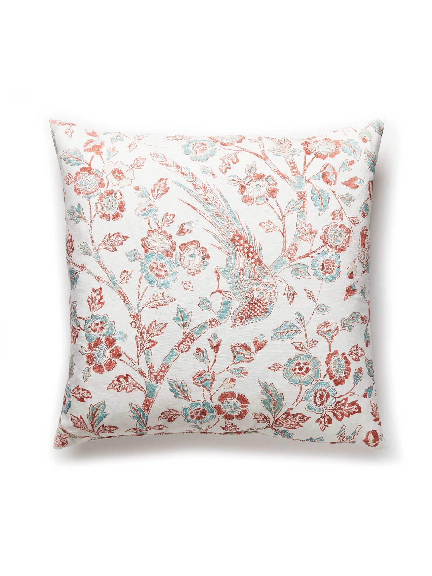 SCALAMANDRE PILLOWS   BIRD / ANIMAL 
FLORAL SQUARE    - SC 0002ANISPILL