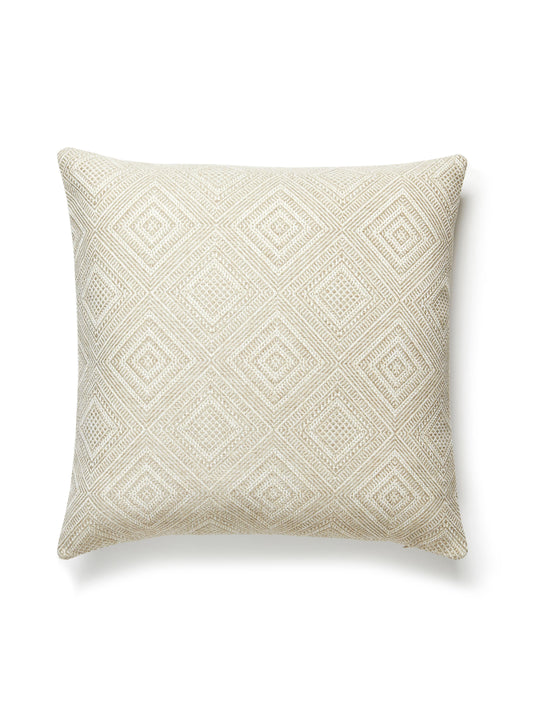 SCALAMANDRE PILLOWS   DIAMOND / OGEE 
GEOMETRIC SQUARE    - SC 0002ANTGPILL