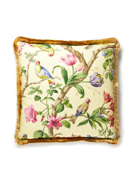 SCALAMANDRE PILLOWS   BIRD / ANIMAL 
BOTANICAL / FOLIAGE 
FLORAL SQUARE    - SC 0002BELIPILL