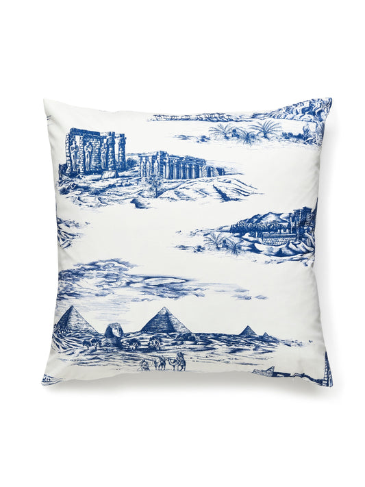 SCALAMANDRE PILLOWS   SCENIC 
TOILE SQUARE    - SC 0002CAIRPILL NEW SKU # SCCAIRPILL0002