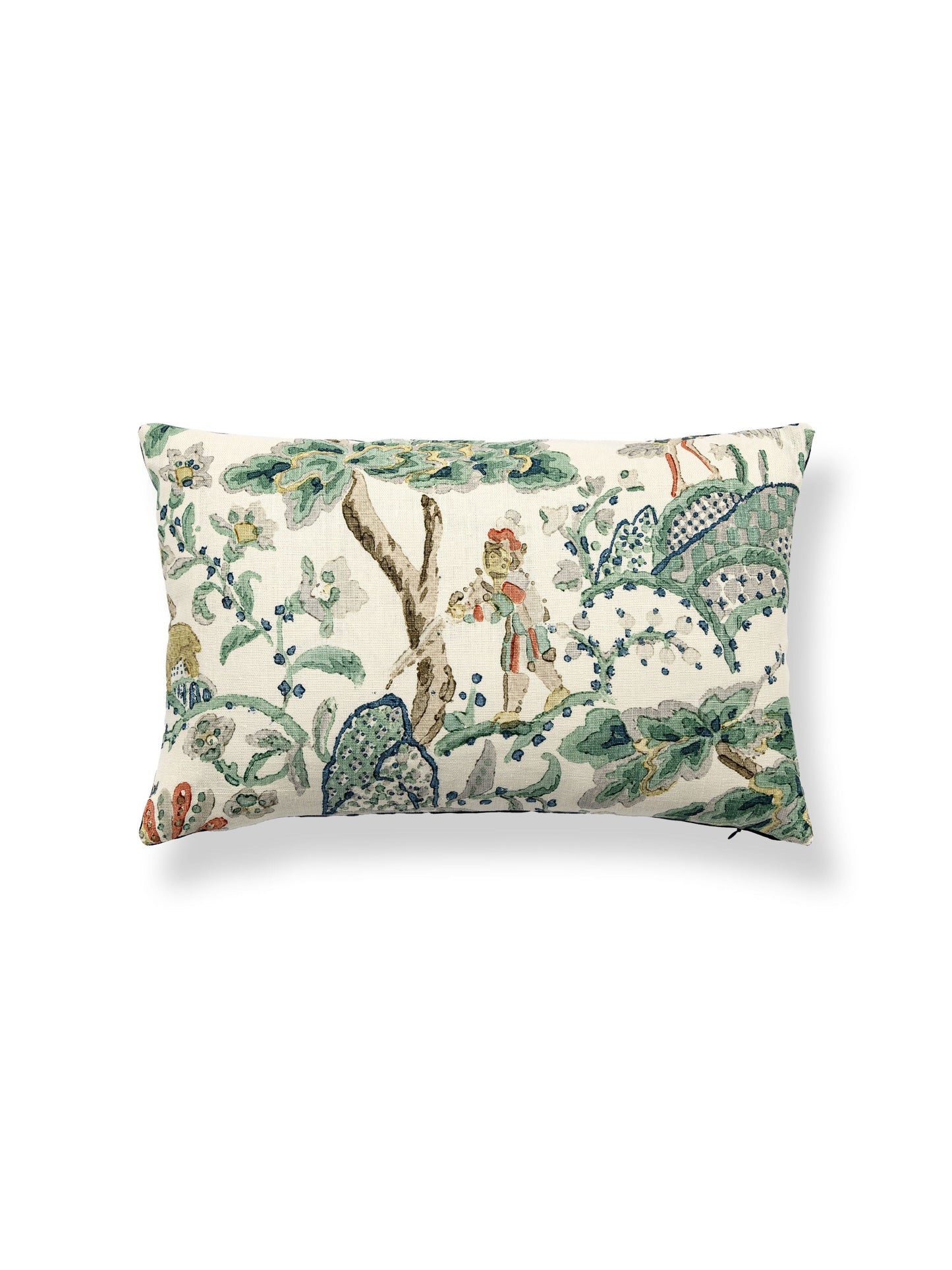 SCALAMANDRE PILLOWS   BIRD / ANIMAL 
BOTANICAL / FOLIAGE 
SCENIC LUMBAR    - SC 0002LBDK16590 NEW SKU # SCLBDK165900002