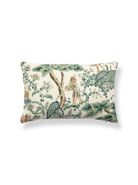 SCALAMANDRE PILLOWS   BIRD / ANIMAL 
BOTANICAL / FOLIAGE 
SCENIC LUMBAR    - SC 0002LBDK16590 NEW SKU # SCLBDK165900002