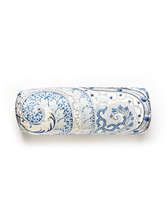 SCALAMANDRE PILLOWS   PAISLEY BOLSTER    - SC 0002MALABPILL