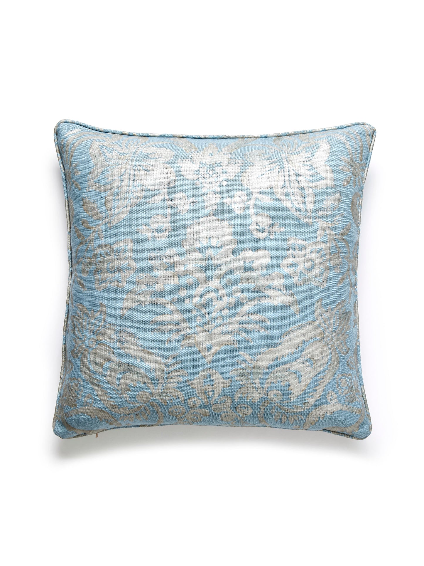 SCALAMANDRE PILLOWS   BOTANICAL / FOLIAGE 
DAMASK 
FLORAL SQUARE    - SC 0002MANSPILL NEW SKU # SCMANSPILL0002