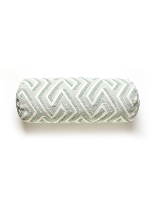 SCALAMANDRE PILLOWS   FRETWORK / LATTICE 
GEOMETRIC 
GRAPHIC BOLSTER    - SC 0002MAZE7PILL