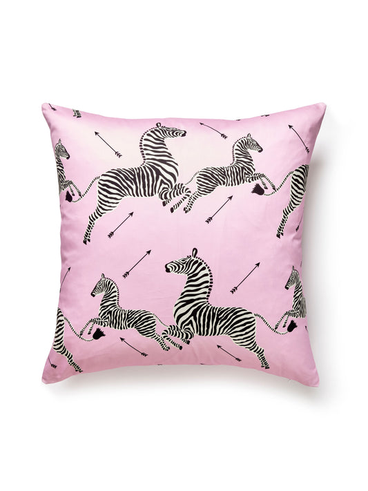 SCALAMANDRE PILLOWS   BIRD / ANIMAL 
GRAPHIC SQUARE    - SC 0002PZEBPILL