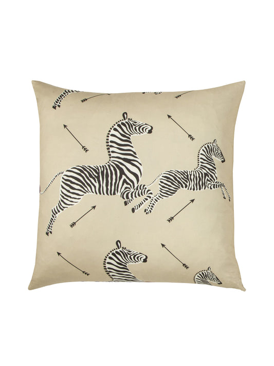 SCALAMANDRE PILLOWS   BIRD / ANIMAL SQUARE    - SC 0002RZEBRAPIL NEW SKU # SCRZEBRAPIL0002