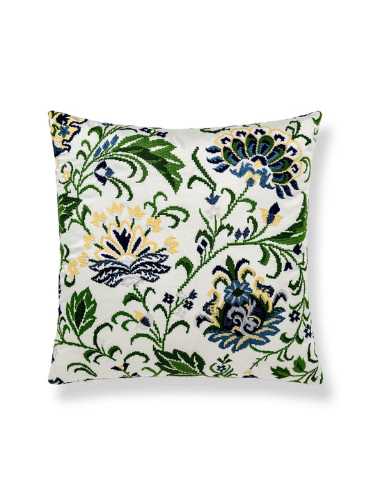 SCALAMANDRE PILLOWS   BOTANICAL / FOLIAGE 
FLORAL SQUARE    - SC 0002SDDK27173 NEW SKU # SCSDDK271730002