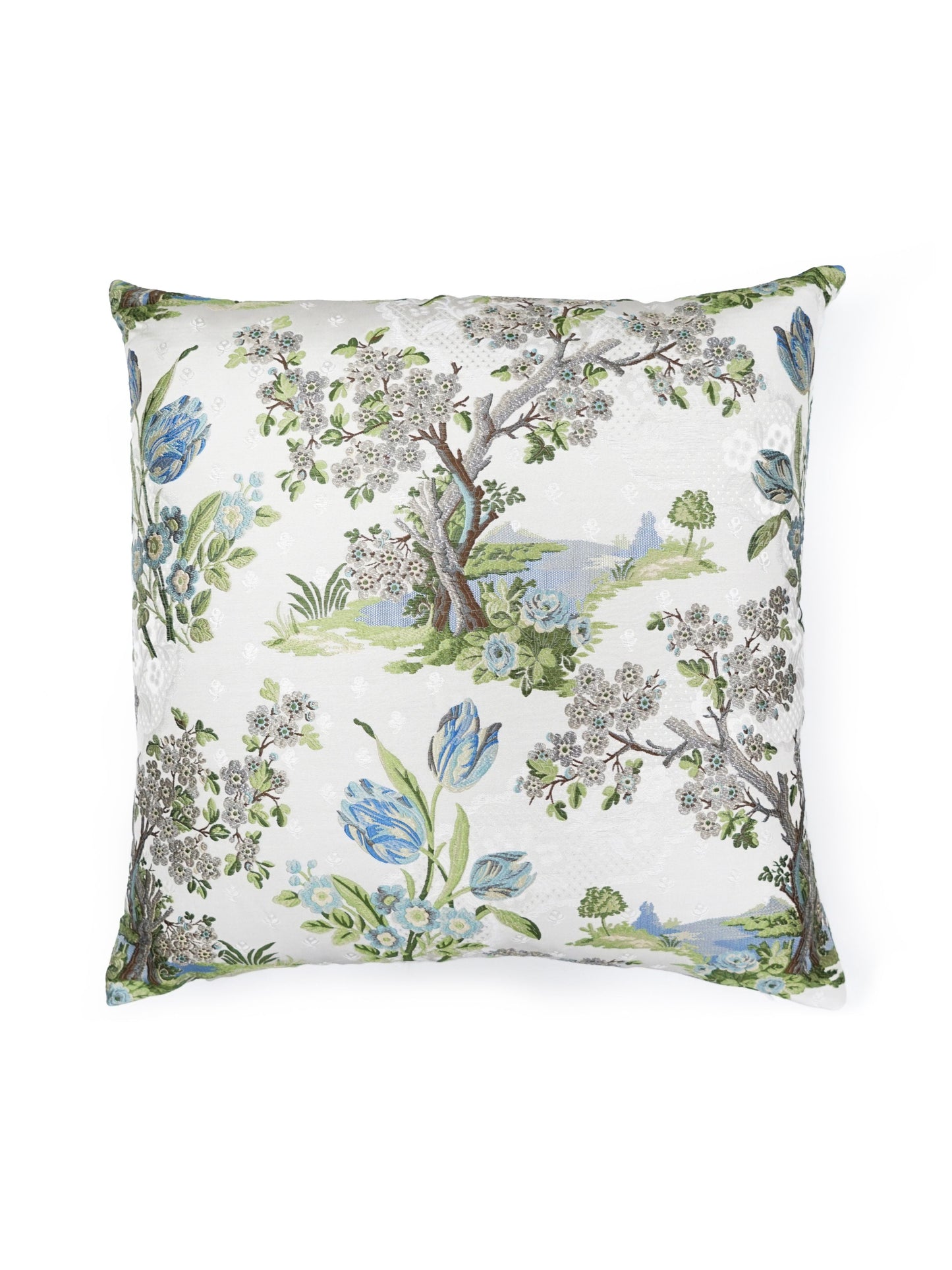 SCALAMANDRE PILLOWS   FLORAL 
SCENIC SQUARE    - SC 0002SDDK27322 NEW SKU # SCSDDK273220002