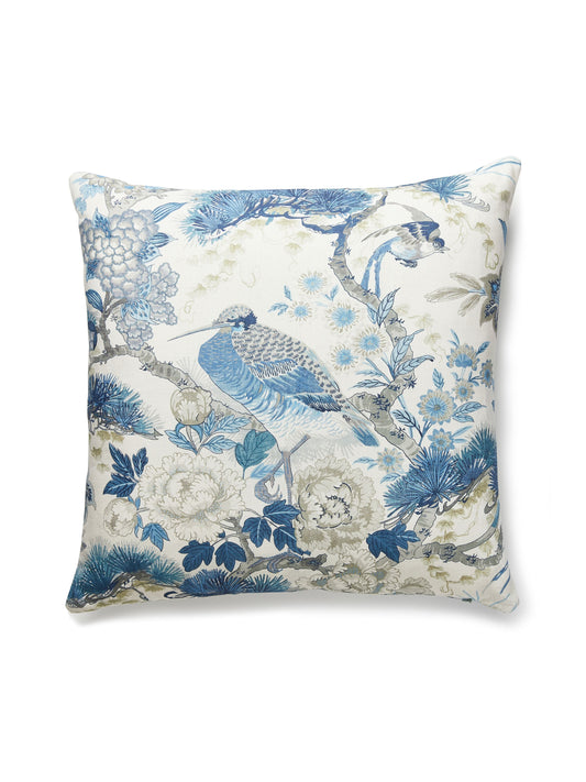 SCALAMANDRE PILLOWS   BIRD / ANIMAL 
BOTANICAL / FOLIAGE 
CHINOISERIE SQUARE    - SC 0002SHENPILL NEW SKU # SCSHENPILL0002