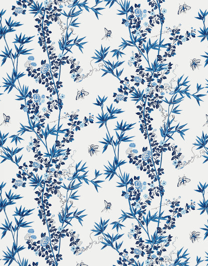 SCALAMANDRE  JARDIN DE CHINE BIRD , ANIMAL 
BOTANICAL , FOLIAGE 
CHINOISERIE 
FLORAL PORCELAIN   - SC 0002WP88375 NEW SKU # SCWP883750002