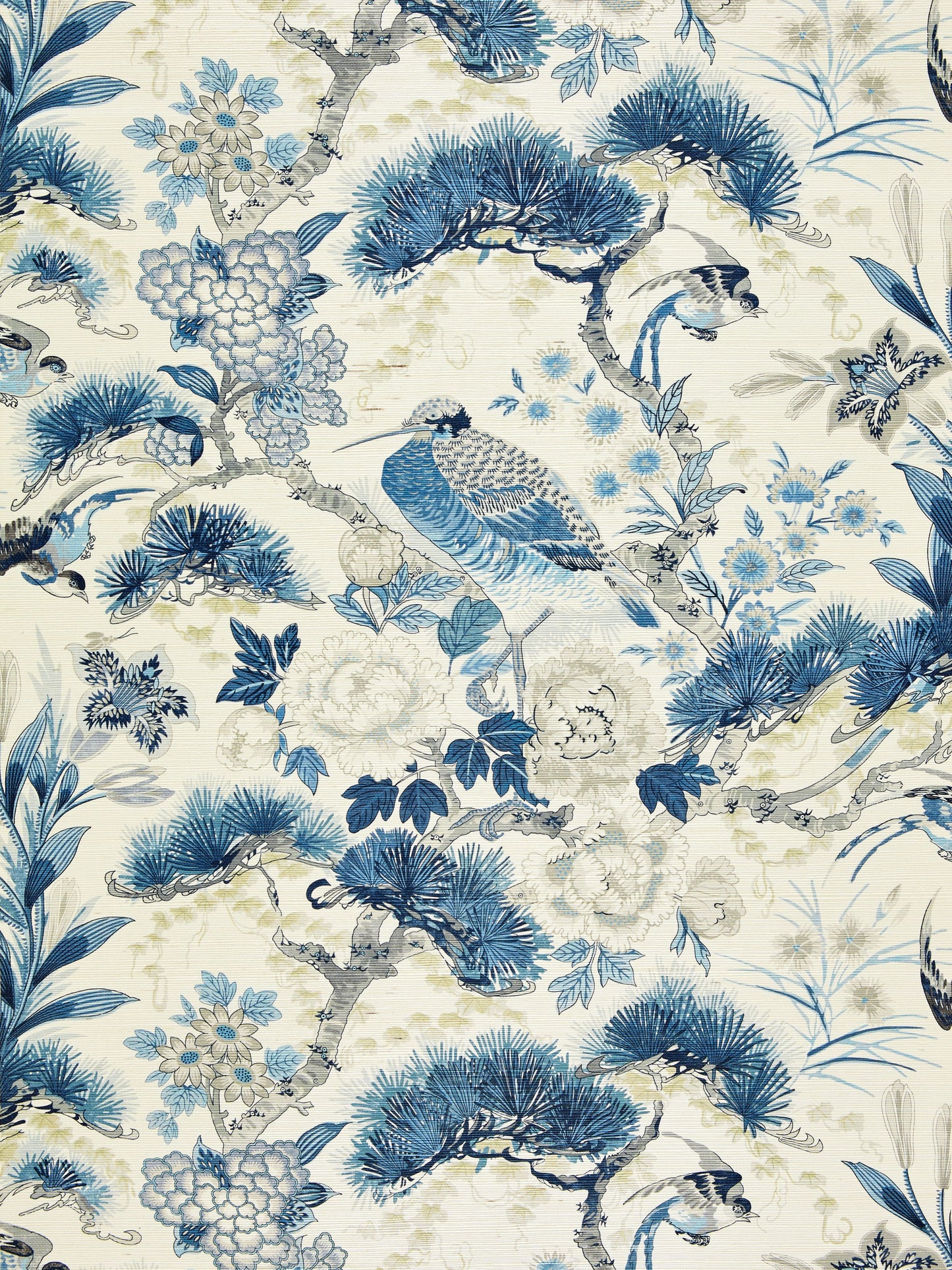 SCALAMANDRE  SHENYANG SISAL BIRD , ANIMAL 
BOTANICAL , FOLIAGE 
CHINOISERIE PORCELAIN   - SC 0002WP88380 NEW SKU # SCWP883800002