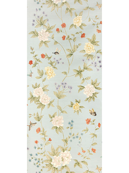 SCALAMANDRE  LUOYANG GARDEN SISAL BIRD , ANIMAL 
BOTANICAL , FOLIAGE 
CHINOISERIE 
FLORAL SKY   - SC 0002WP88382 NEW SKU # SCWP883820002