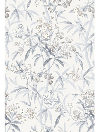 SCALAMANDRE  LANAI BOTANICAL , FOLIAGE 
FLORAL 
HISTORIC SILVER MIST   - SC 0002WP88431 NEW SKU # SCWP884310002