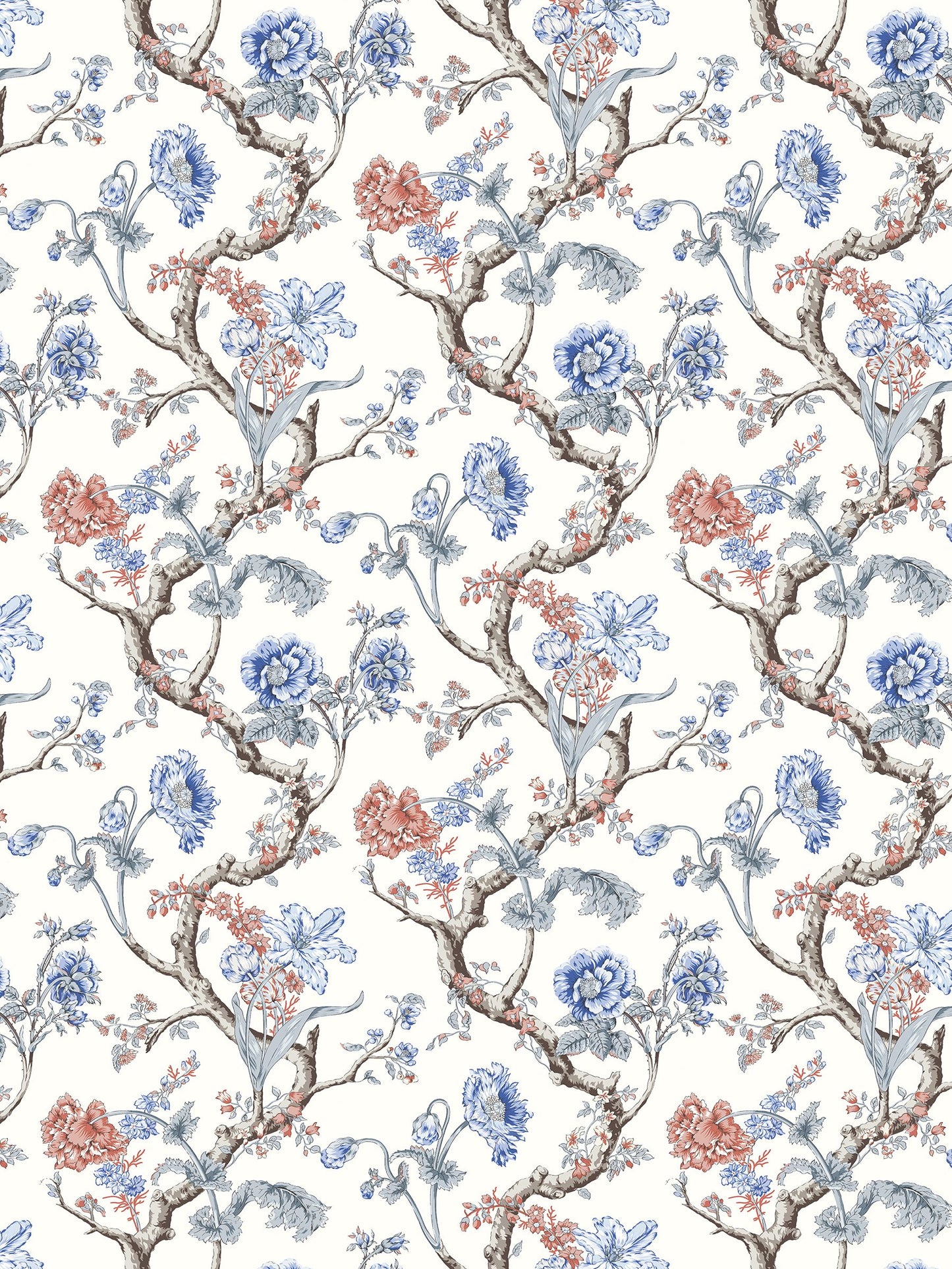 SCALAMANDRE  ANDREW JACKSON FLORAL BOTANICAL , FOLIAGE 
FLORAL 
HISTORIC RIVIERA   - SC 0002WP88432 NEW SKU # SCWP884320002