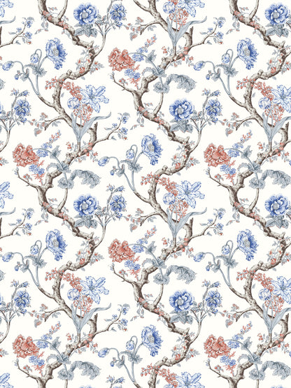 SCALAMANDRE  ANDREW JACKSON FLORAL BOTANICAL , FOLIAGE 
FLORAL 
HISTORIC RIVIERA   - SC 0002WP88432 NEW SKU # SCWP884320002