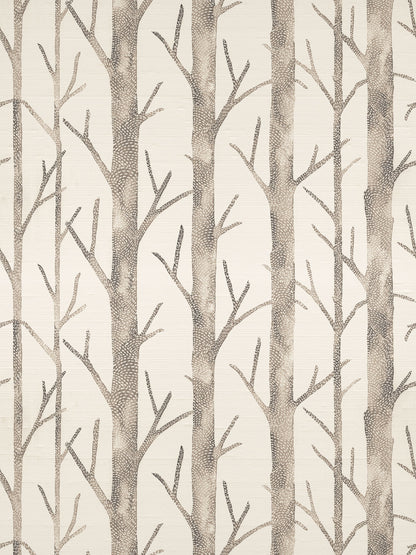 SCALAMANDRE  EVERETT - SILK BOTANICAL , FOLIAGE BARK   - SC 0002WP88444 NEW SKU # SCWP884440002