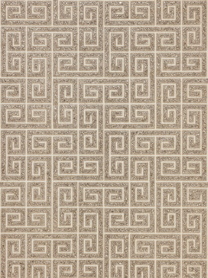 SCALAMANDRE  FRET MOSAIC GRASSCLOTH GEOMETRIC 
GREEK KEY , LABYRINTH TIGER EYE   - SC 0002WP88557 NEW SKU # SCWP885570002