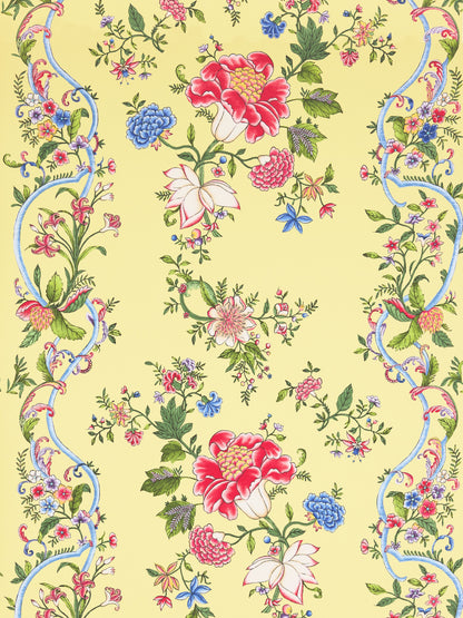 SCALAMANDRE  CAMELLIA TRELLIS WALLCOVERING FLORAL 
FRETWORK , LATTICE BUTTER BLUE   - SC 0002WP88566 NEW SKU # SCWP885660002