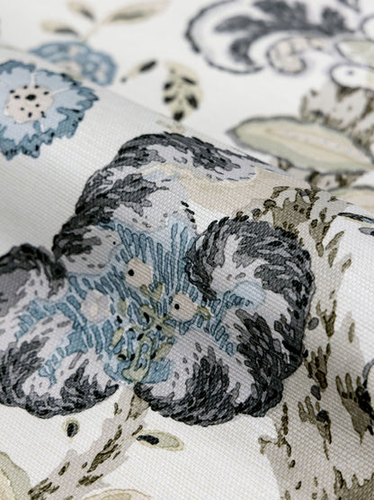 SCALAMANDRE  CUMBRIA WALLCOVERING JACOBEAN , TREE OF LIFE SMOKE ON IVORY   - SC 0002WP88589 NEW SKU # SCWP885890002