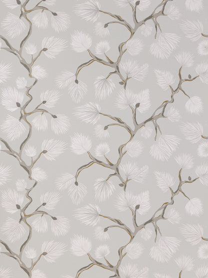 SCALAMANDRE  PIGNOLI WALLCOVERING BOTANICAL , FOLIAGE STONE   - SC 0002WP88593D NEW SKU # SCWP88593D0002