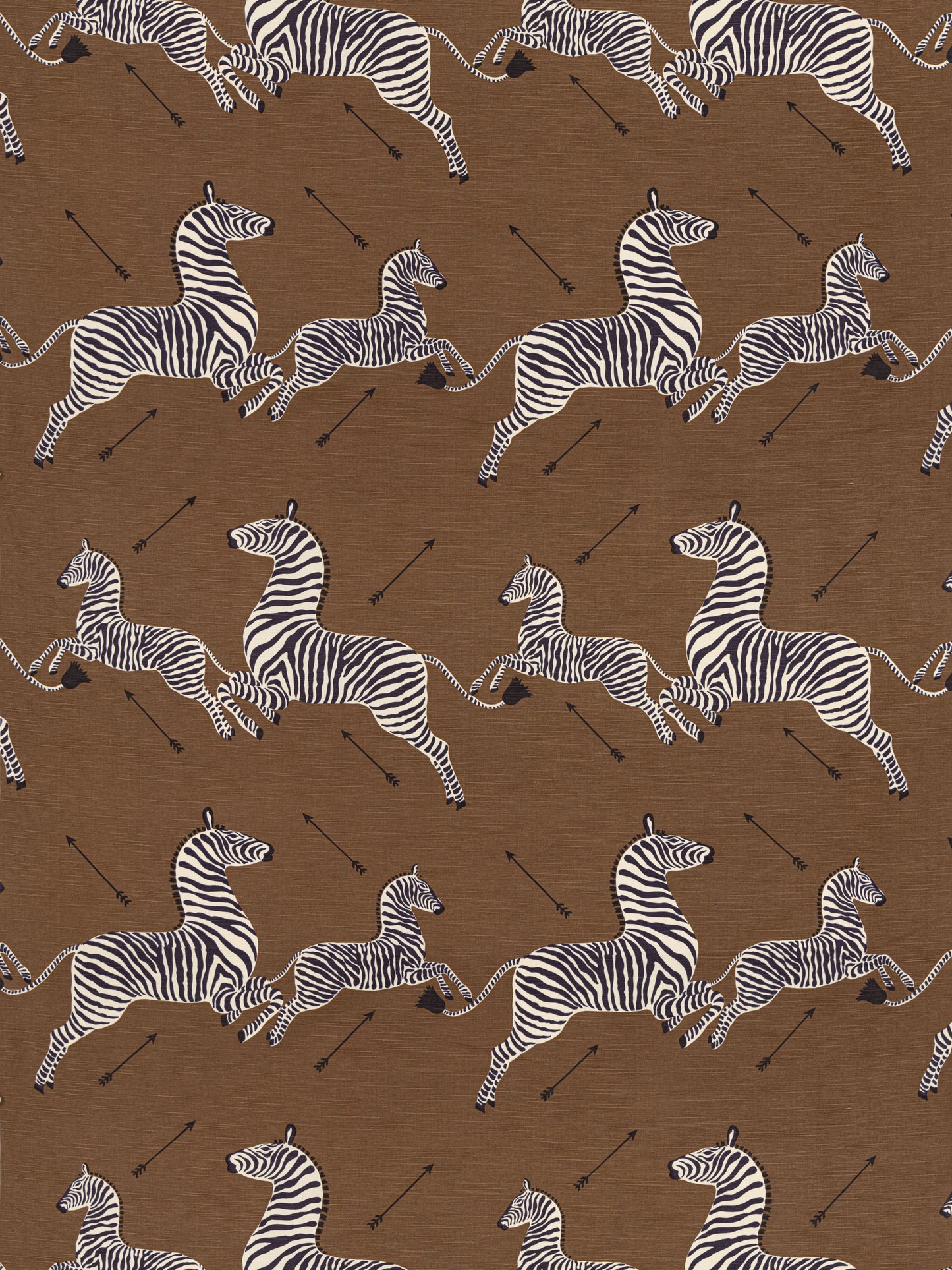 SCALAMANDRE  ZEBRAS - FABRIC FABRIC SAFARI BROWN   - SC 000316496M NEW SKU # SC16496M0003