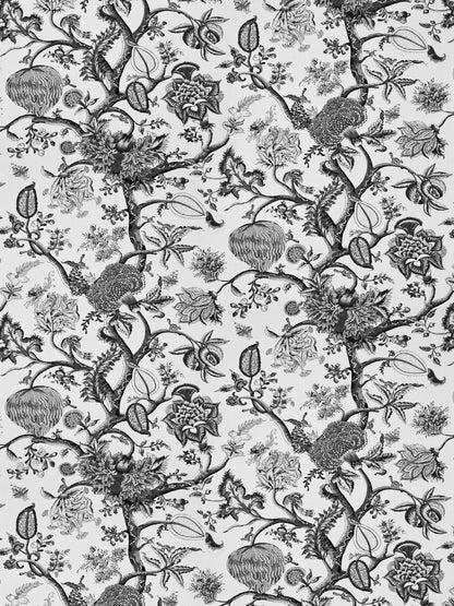 SCALAMANDRE  PONDICHERRY LINEN PRINT FABRIC MINERAL   - SC 000316556 NEW SKU # SC165560003