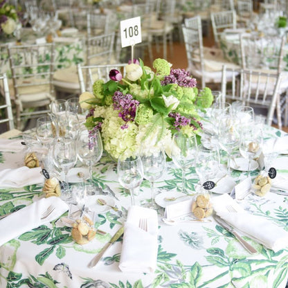 SCALAMANDRE  SHANTUNG GARDEN COTTON PRINT FABRIC VERDANCE   - SC 000316583 NEW SKU # SC165830003