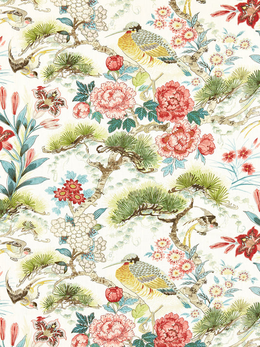 SCALAMANDRE  SHENYANG LINEN PRINT FABRIC BLOOM   - SC 000316601