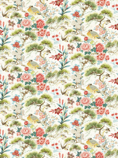 SCALAMANDRE  SHENYANG LINEN PRINT FABRIC BLOOM   - SC 000316601 NEW SKU # SC166010003