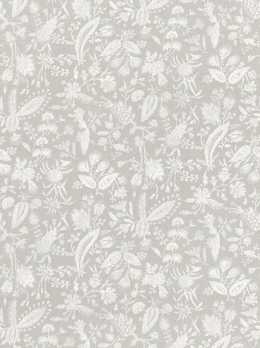 SCALAMANDRE  TULIA LINEN PRINT FABRIC FRENCH GREY   - SC 000316605