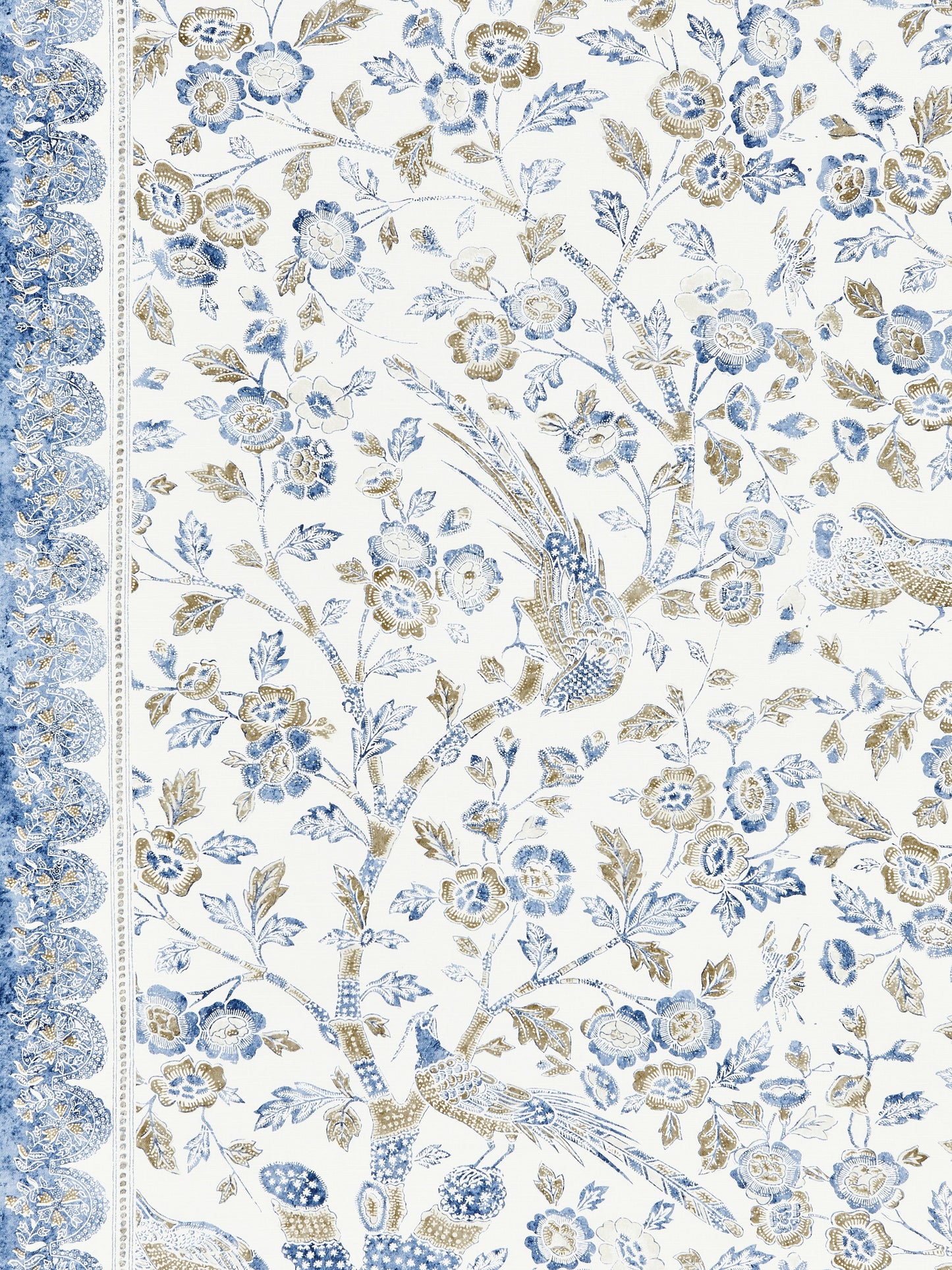 SCALAMANDRE  ANISSA PRINT FABRIC LAKESIDE   - SC 000316625