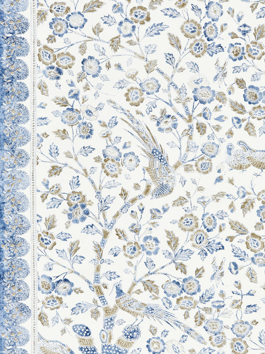 SCALAMANDRE  ANISSA PRINT FABRIC LAKESIDE   - SC 000316625